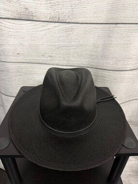 NWT Goorin Bros. Welfleet Black Panama Hat Size Medium 57CM